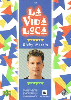 1999 Upper Deck Ricky Martin - La Vida Loca Rainbow Foil #L9 Ricky 9 Back