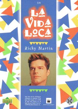 1999 Upper Deck Ricky Martin - La Vida Loca Rainbow Foil #L10 Ricky 10 Back
