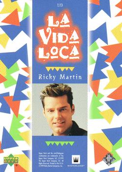 1999 Upper Deck Ricky Martin - La Vida Loca Rainbow Foil #L13 Ricky 13 Back