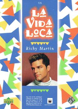 1999 Upper Deck Ricky Martin - La Vida Loca Rainbow Foil #L15 Ricky 15 Back
