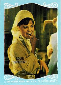 1968 Donruss The Flying Nun #1 Sour Grapes! Front