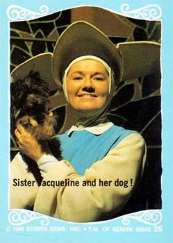 1968 Donruss The Flying Nun #26 Sister Jacqueline and her dog! Front