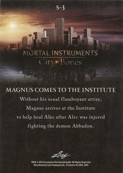 2013 Leaf The Mortal Instruments: City of Bones #S-3 Magnus Comes To The Institute Back