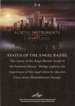 2013 Leaf The Mortal Instruments: City of Bones #S-4 Statue Of The Angel Raziel Back