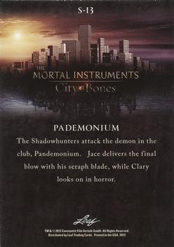 2013 Leaf The Mortal Instruments: City of Bones #S-13 Pandemonium Back