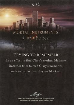 2013 Leaf The Mortal Instruments: City of Bones #S-22 Trying To Remember Back