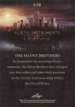2013 Leaf The Mortal Instruments: City of Bones #S-28 The Silent Brothers Back