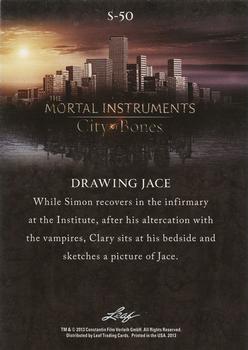 2013 Leaf The Mortal Instruments: City of Bones #S-50 Drawing Jace Back