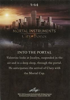 2013 Leaf The Mortal Instruments: City of Bones #S-64 Into The Portal Back