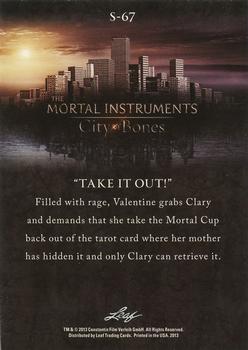2013 Leaf The Mortal Instruments: City of Bones #S-67 Take It Out Back