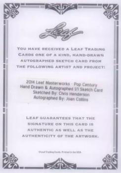 2014 Leaf Pop Century Masterworks #NNO Joan Collins Back