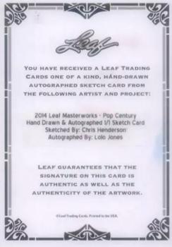 2014 Leaf Pop Century Masterworks #NNO Lolo Jones Back