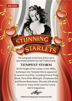 2015 Leaf Pop Century - Stunning Starlets #SS-TS1 Tempest Storm Back