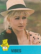1988 Hostess Hot Summer Flicks Stickers #7 Cyndi Lauper Front