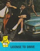 1988 Hostess Hot Summer Flicks Stickers #17 Corey Feldman / Corey Haim / Heather Graham Front