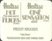 1988 Hostess Hot Summer Flicks Stickers #37 Freddy Krueger Back