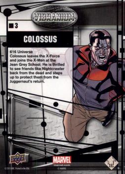2015 Upper Deck Marvel Vibranium - Raw #3 Colossus Back