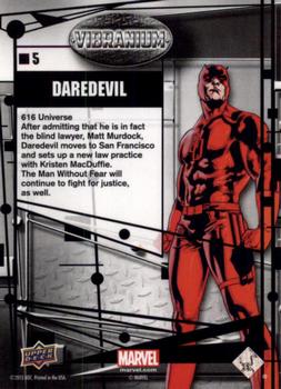 2015 Upper Deck Marvel Vibranium - Raw #5 Daredevil Back