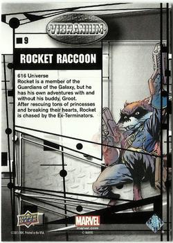 2015 Upper Deck Marvel Vibranium - Raw #9 Rocket Raccoon Back