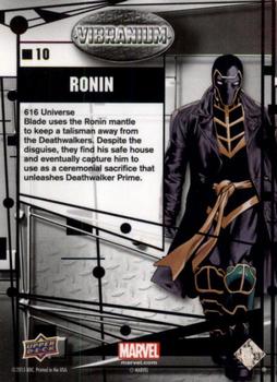 2015 Upper Deck Marvel Vibranium - Raw #10 Ronin Back
