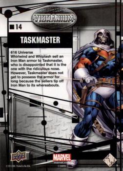 2015 Upper Deck Marvel Vibranium - Raw #14 Taskmaster Back