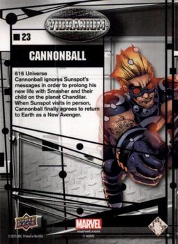 2015 Upper Deck Marvel Vibranium - Raw #23 Cannonball Back