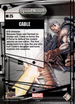 2015 Upper Deck Marvel Vibranium - Raw #25 Cable Back