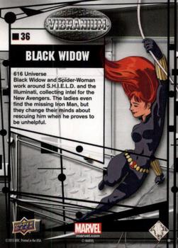 2015 Upper Deck Marvel Vibranium - Raw #36 Black Widow Back