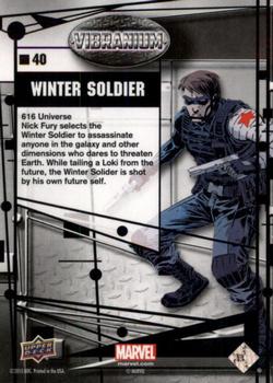 2015 Upper Deck Marvel Vibranium - Raw #40 Winter Soldier Back