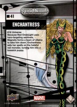 2015 Upper Deck Marvel Vibranium - Raw #41 Enchantress Back