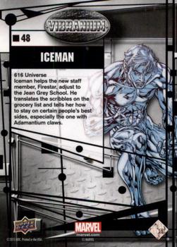 2015 Upper Deck Marvel Vibranium - Raw #48 Iceman Back