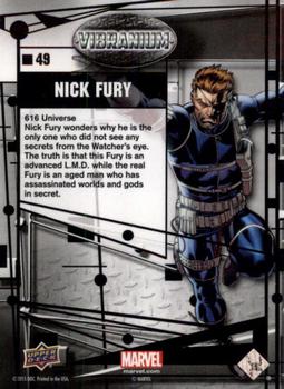 2015 Upper Deck Marvel Vibranium - Raw #49 Nick Fury Back