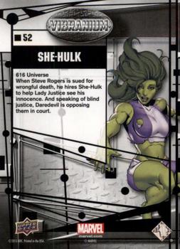 2015 Upper Deck Marvel Vibranium - Raw #52 She-Hulk Back