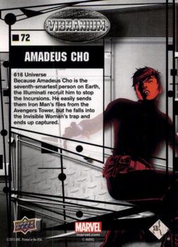 2015 Upper Deck Marvel Vibranium - Raw #72 Amadeus Cho Back