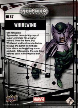 2015 Upper Deck Marvel Vibranium - Raw #87 Whirlwind Back