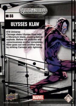 2015 Upper Deck Marvel Vibranium - Raw #88 Ulysses Klaw Back
