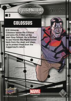 2015 Upper Deck Marvel Vibranium - Molten #3 Colossus Back