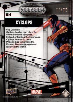 2015 Upper Deck Marvel Vibranium - Refined #4 Cyclops Back