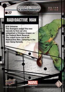 2015 Upper Deck Marvel Vibranium - Refined #27 Radioactive Man Back