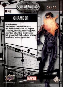 2015 Upper Deck Marvel Vibranium - Refined #43 Chamber Back