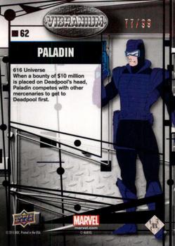 2015 Upper Deck Marvel Vibranium - Refined #62 Paladin Back