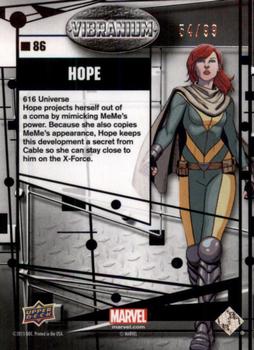 2015 Upper Deck Marvel Vibranium - Refined #86 Hope Back