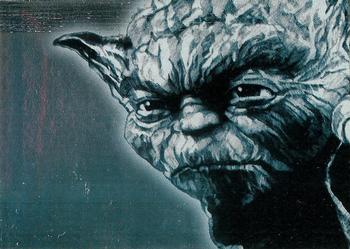 2009 Topps Star Wars Galaxy Series 4 - Silver Foil #12 Yoda Front