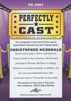 2014 Leaf Pop Century - Perfectly Cast #PC-CM1 Christopher McDonald Back