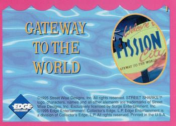 1995 Edge Street Sharks #1 Gateway to the World Back