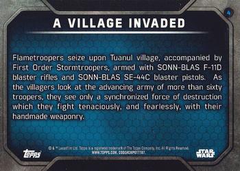 2016 Topps Star Wars The Force Awakens Series 2 #4 A Village Invaded Back