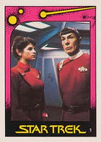 1982 Monty Gum Star Trek II: The Wrath of Khan #1 Spock and Saavik Front