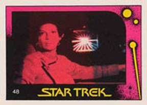 1982 Monty Gum Star Trek II: The Wrath of Khan #48 Uhura at Communications Console Front