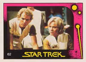 1982 Monty Gum Star Trek II: The Wrath of Khan #62 David and Carol Marcus Front