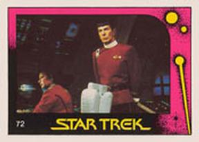 1982 Monty Gum Star Trek II: The Wrath of Khan #72 Uhura and Spock Front